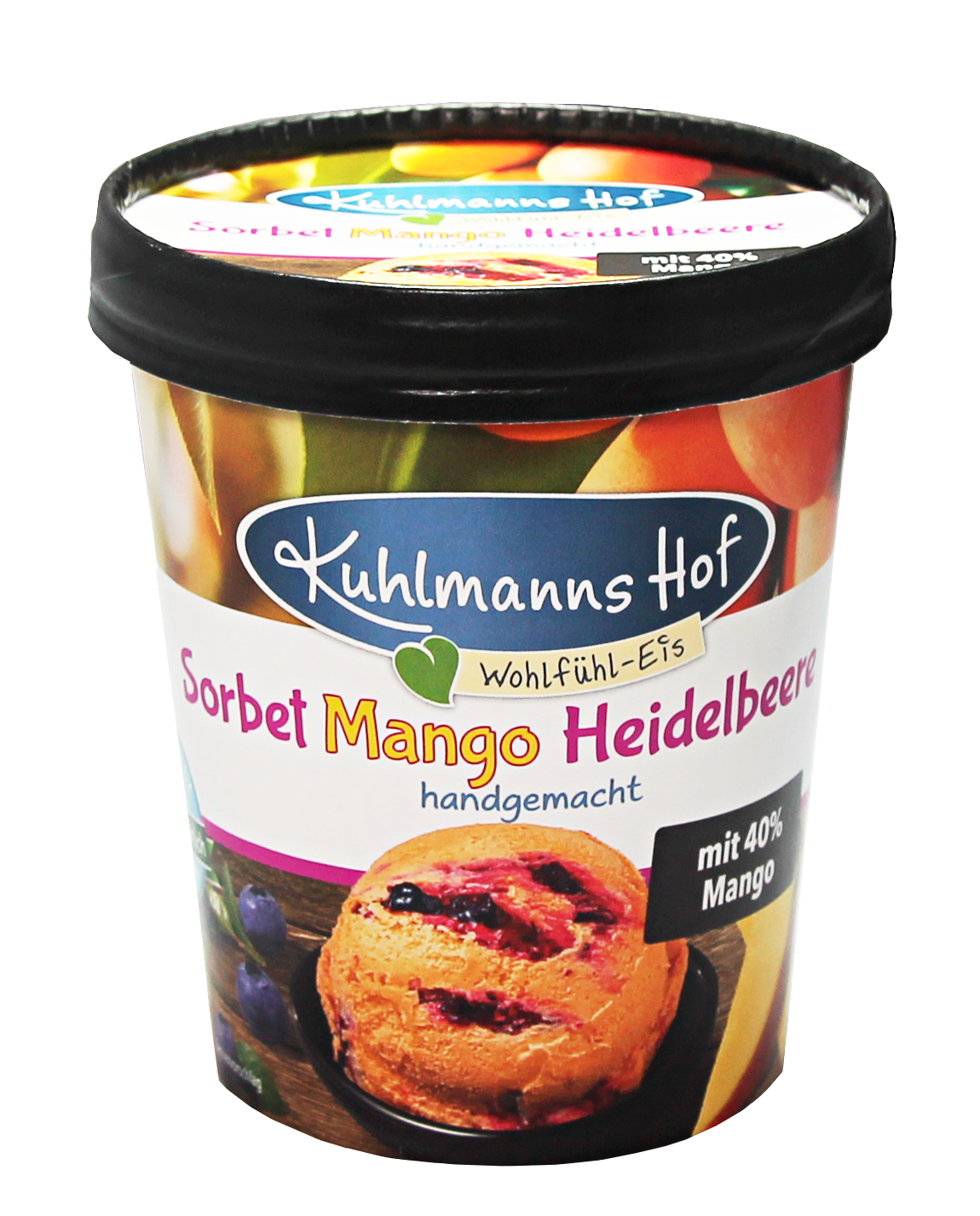 Sorbet Mango-Heidelbeere