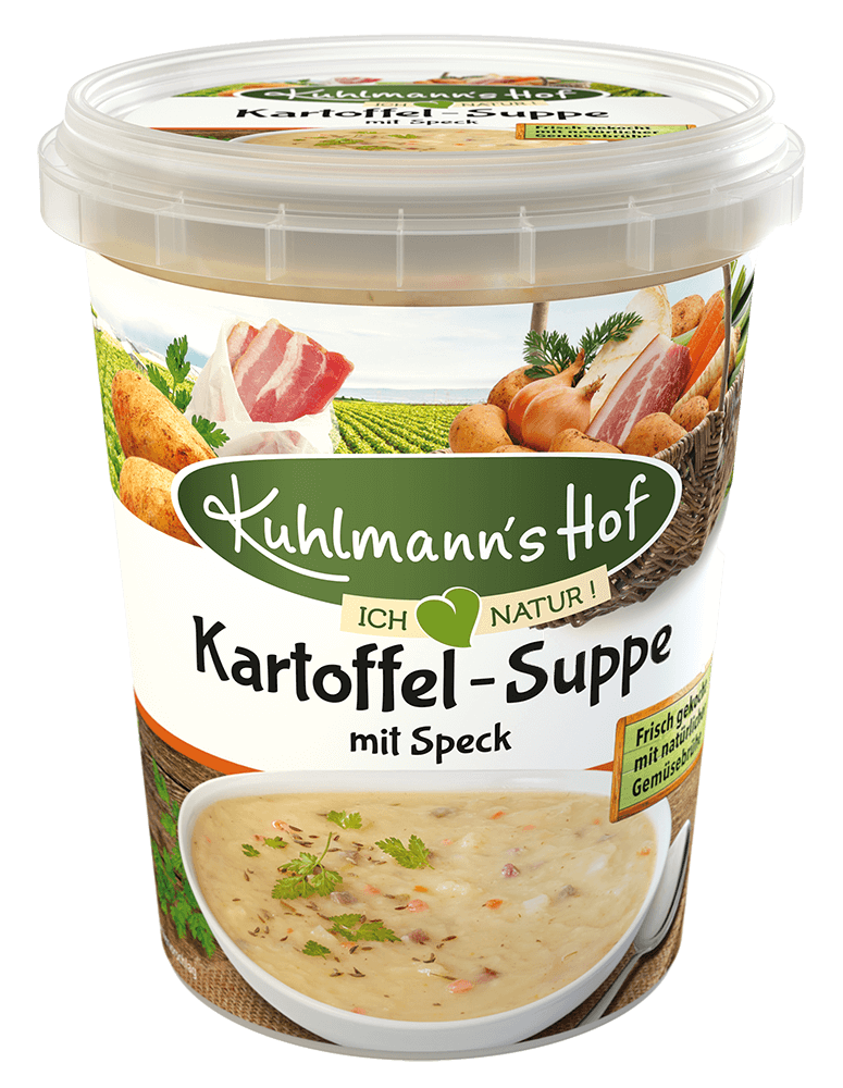 Kartoffel-Suppe mit Speck